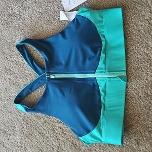 Fabletics Ella High Support Zip Front Sports Bra- Large